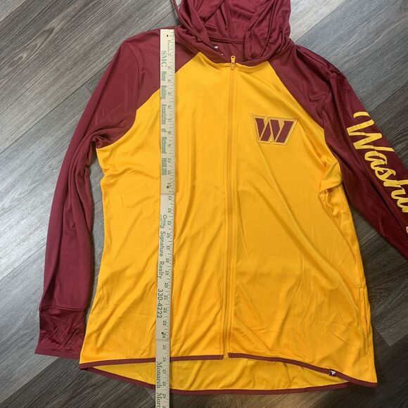 Washington Commanders Fanatics Women’s Full Zip Hoodie Burgundy/ Gold Size XL - Picture 3 of 6
